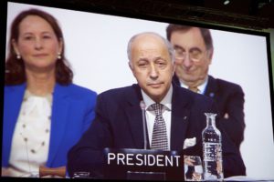 image de Laurent Fabius président de la COP 21